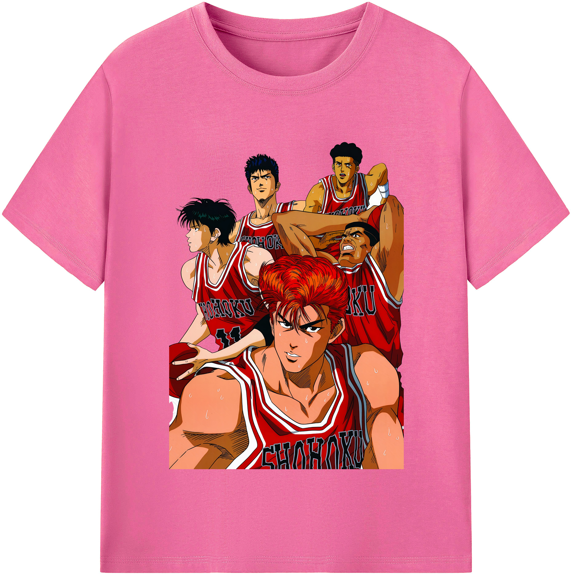 （画像用） SLAM DUNK／スラムダンク レディースカジュアルプリントTシャツ（綿100％）